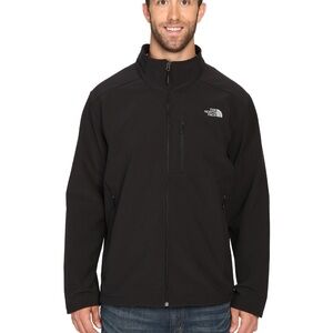 The North Face black Apex Bionic Softshell wind wall zip up jacket men's large